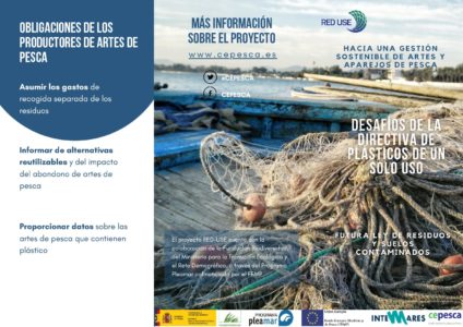 Santuario tugurio Agotar Tríptico RED-USE_Obligaciones productores artes de pesca • CEPESCA
